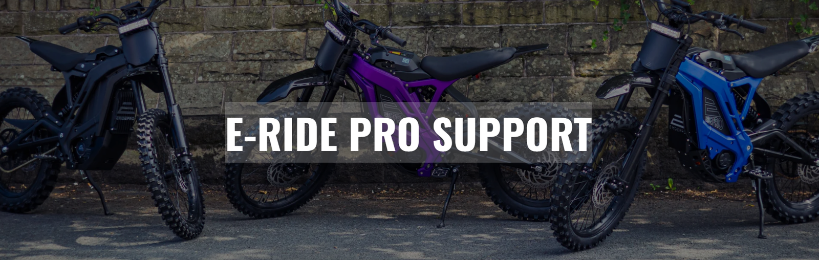 E-RIDE PRO Support Hub Banner
